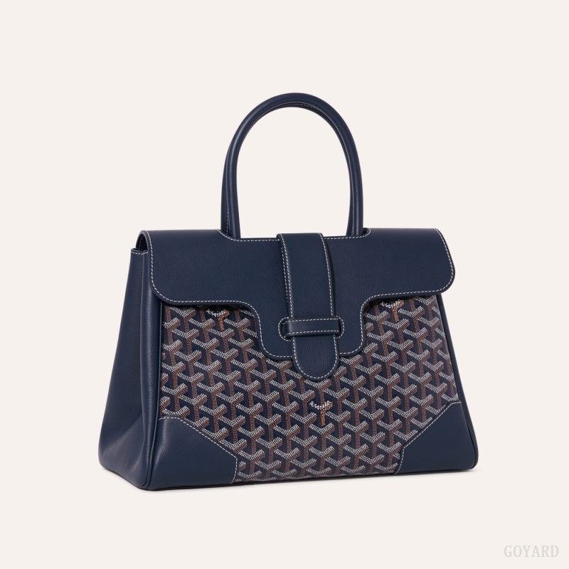 Navy Blue Goyard Saïgon tote bag | FAUI9355