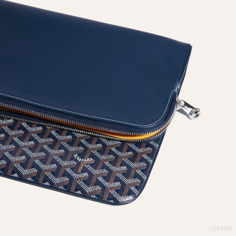 Navy Blue Goyard Sainte-Marie GM Clutch | FHQR1425