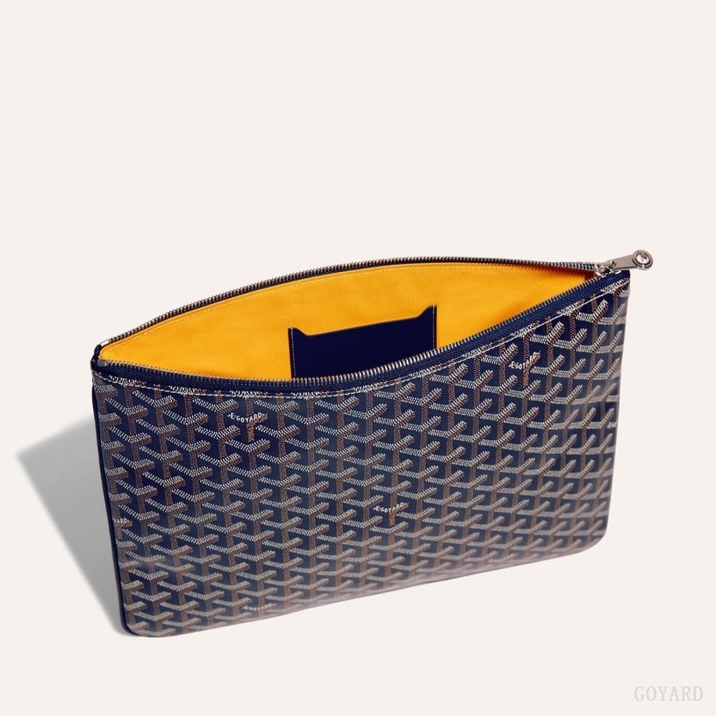 Navy Blue Goyard Sénat MGM Pouch | TQAI3236