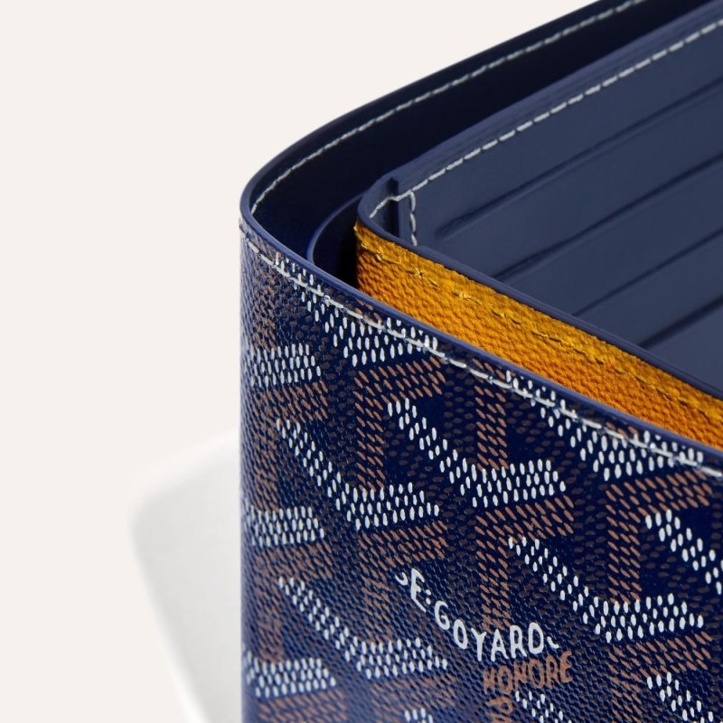 Navy Blue Goyard VICTOIRE WALLET | BGQF3745