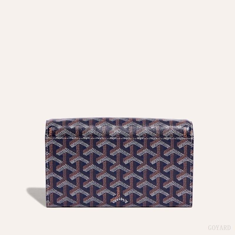 Navy Blue Goyard Varenne Continental Wallet | TSDE3689