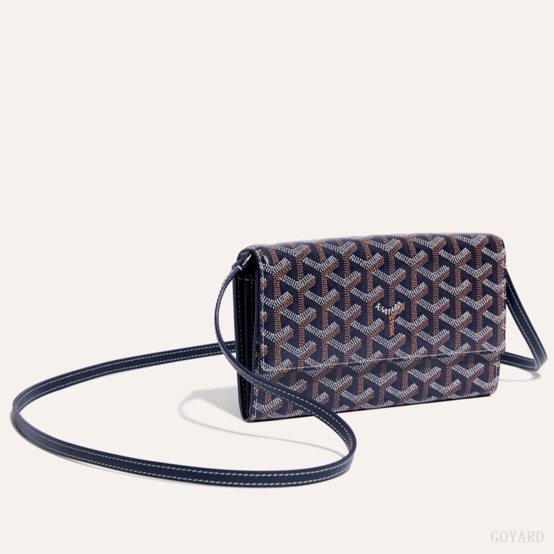 Navy Blue Goyard Varenne Continental Wallet | TSDE3689