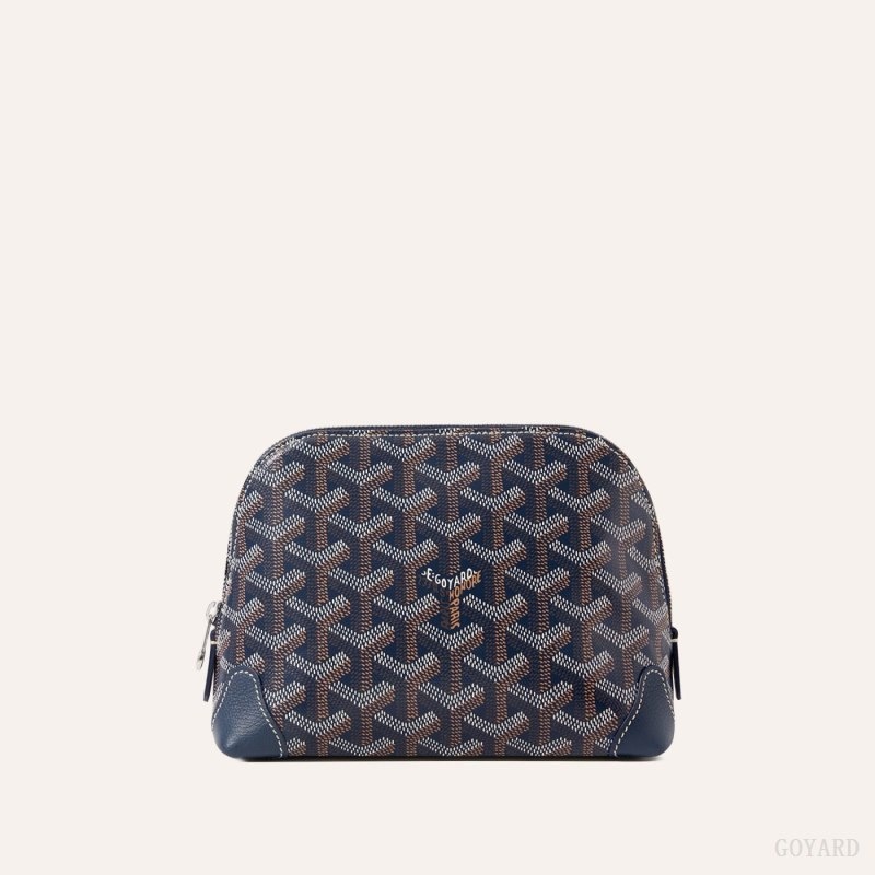 Navy Blue Goyard Vendôme Cosmetic Pouch | MQSV6267