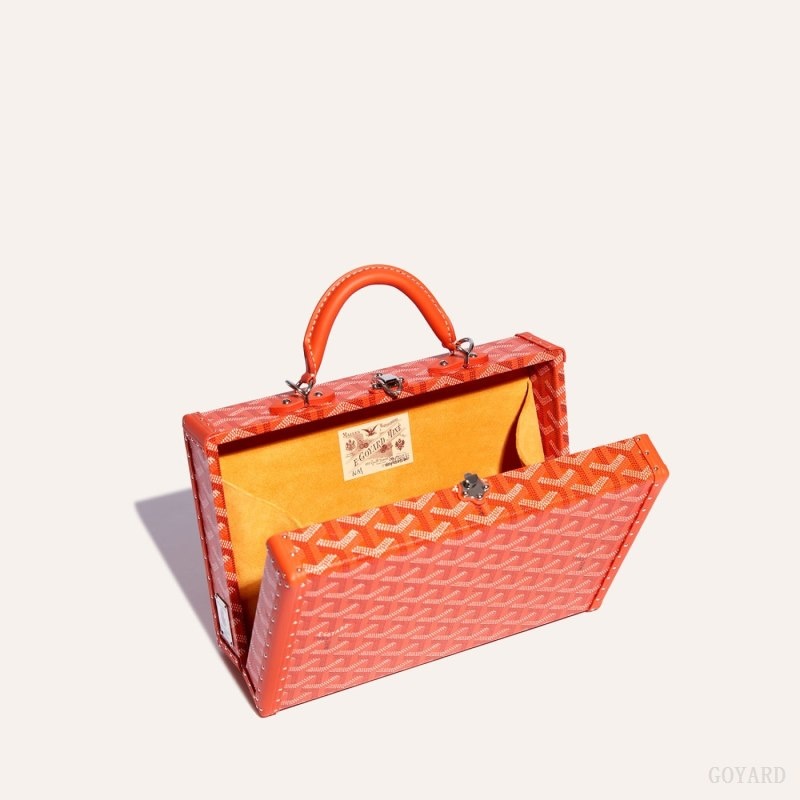 Orange Goyard Grand Hôtel Trunk Bag | DILC7060