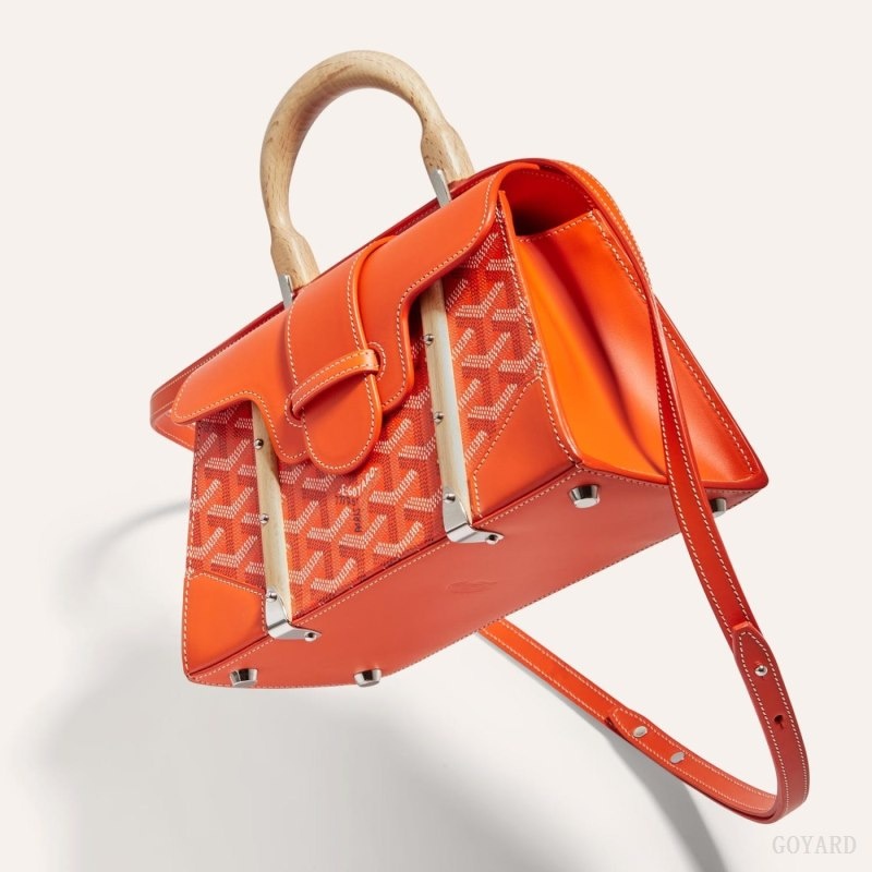 Orange Goyard SAÏGON STRUCTURE MINI BAG | YATN8474