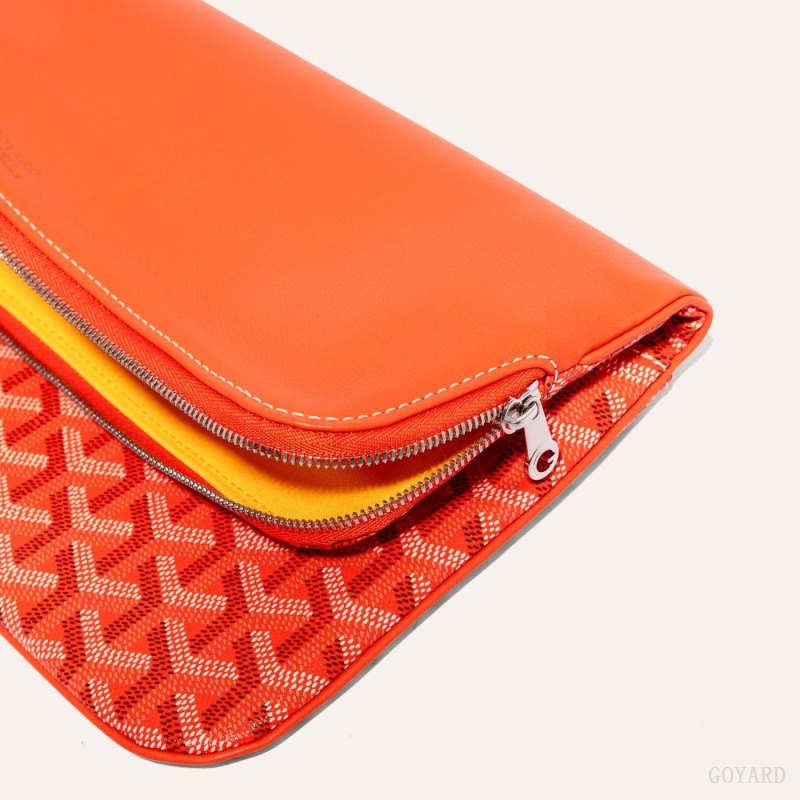 Orange Goyard SAINTE-MARIE CLUTCH | FQRU0103