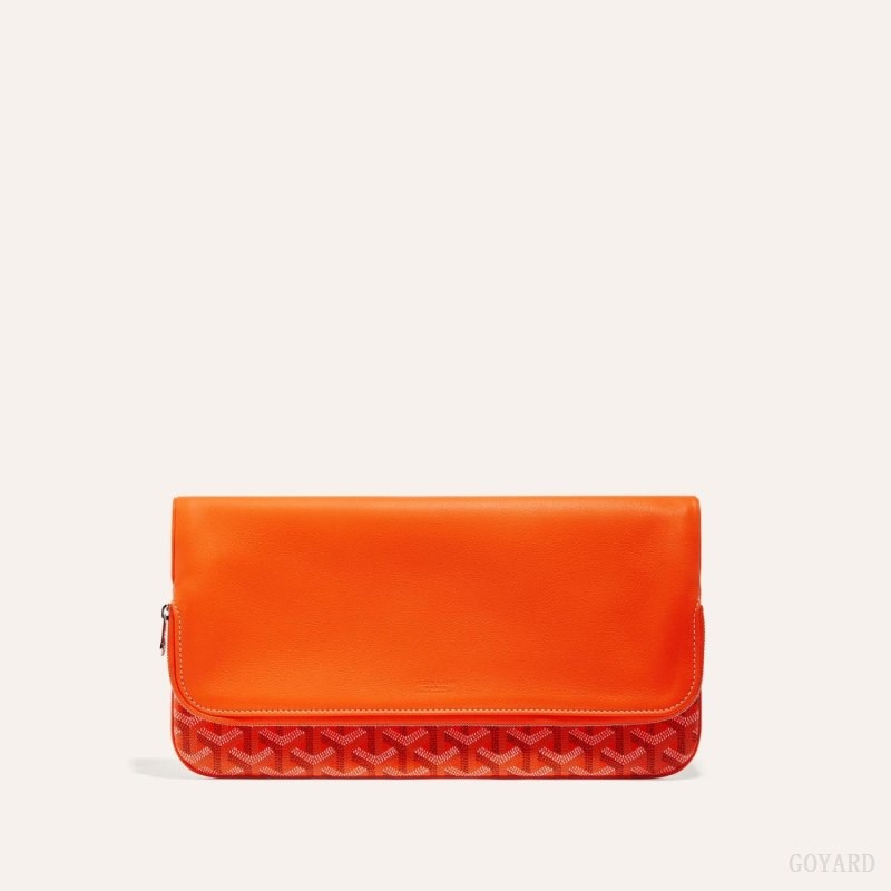 Orange Goyard SAINTE-MARIE CLUTCH | FQRU0103