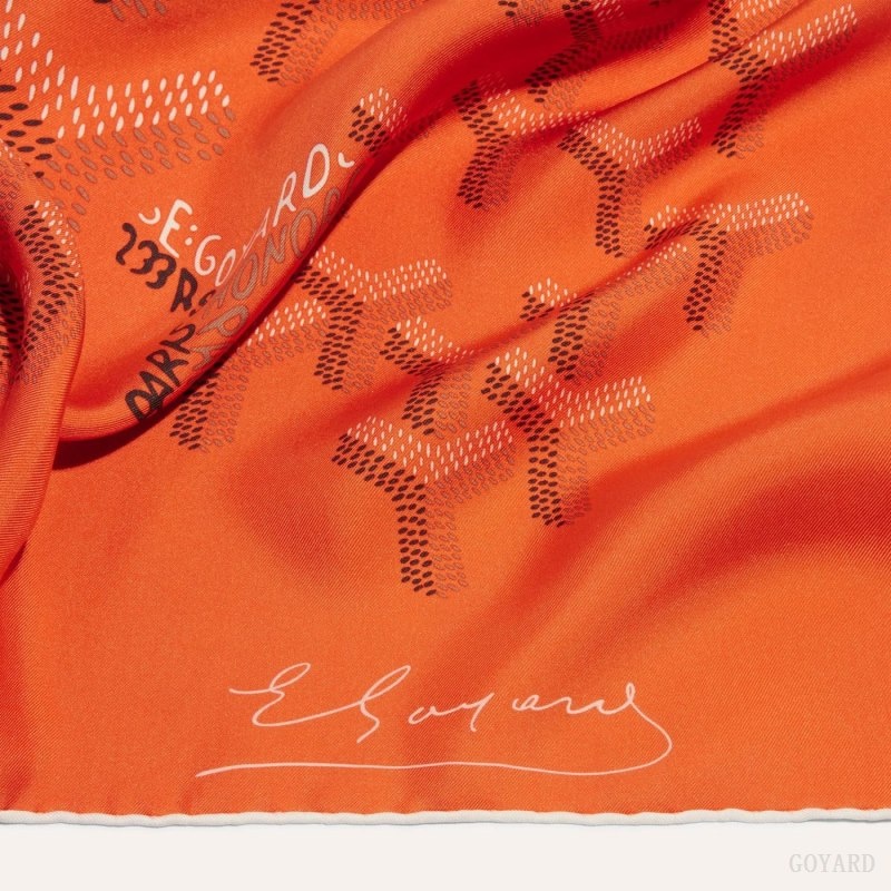 Orange Goyard SCARF N°1 | CGBM6818