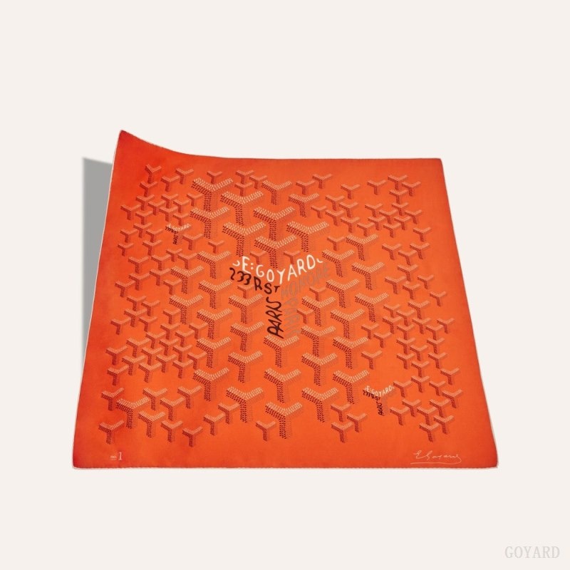 Orange Goyard SCARF N°1 | CGBM6818