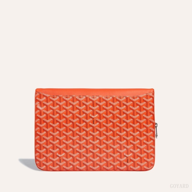 Orange Goyard Sainte-Marie GM Clutch | EDGY1923