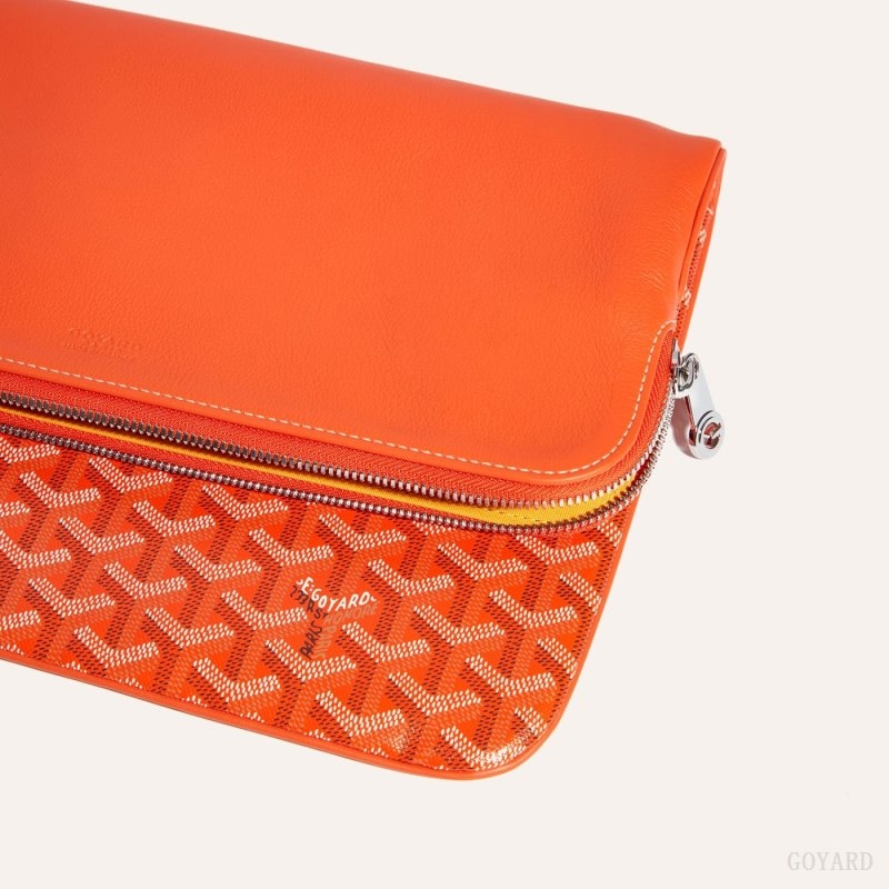 Orange Goyard Sainte-Marie GM Clutch | EDGY1923