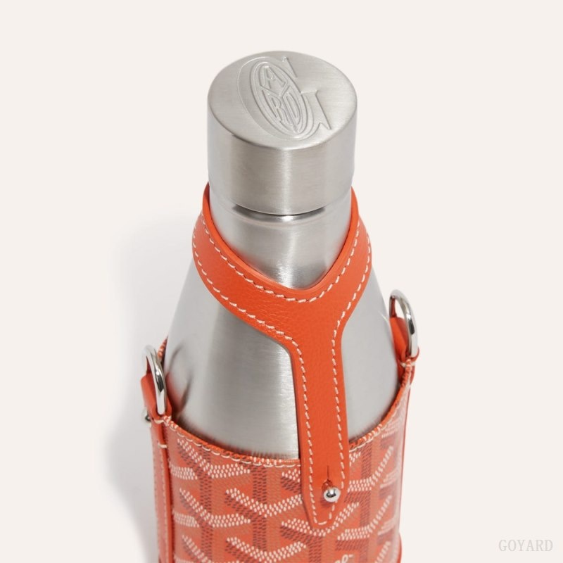 Orange Goyard Yonne PM Case & Flask | GLMG6051