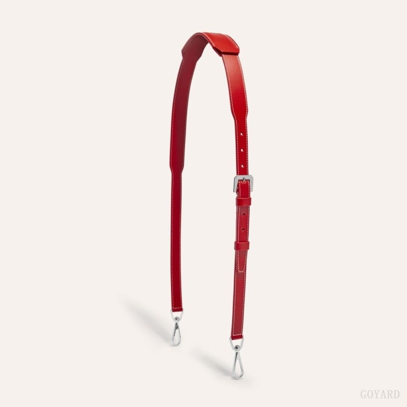 Red Goyard CUIR MM STRAP | TEIX3959