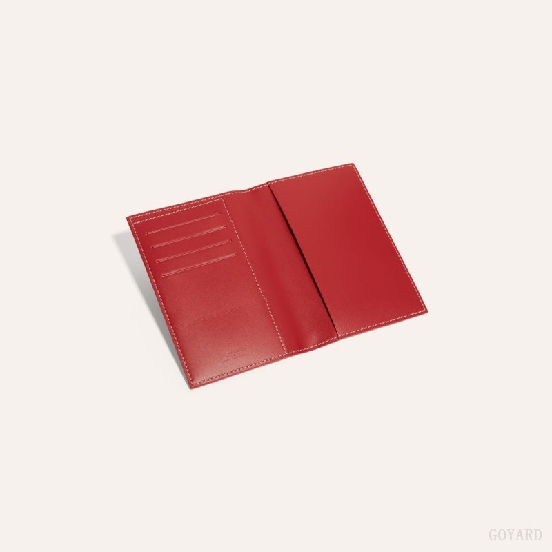 Red Goyard GRENELLE PASSPORT COVER | ZKGN4429