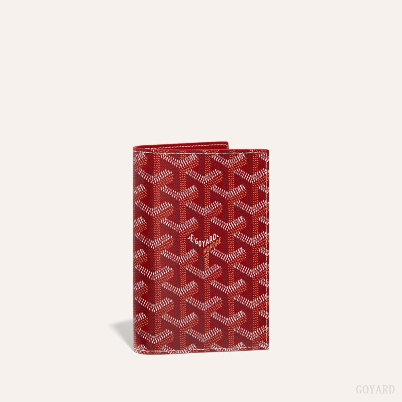 Red Goyard GRENELLE PASSPORT COVER | ZKGN4429