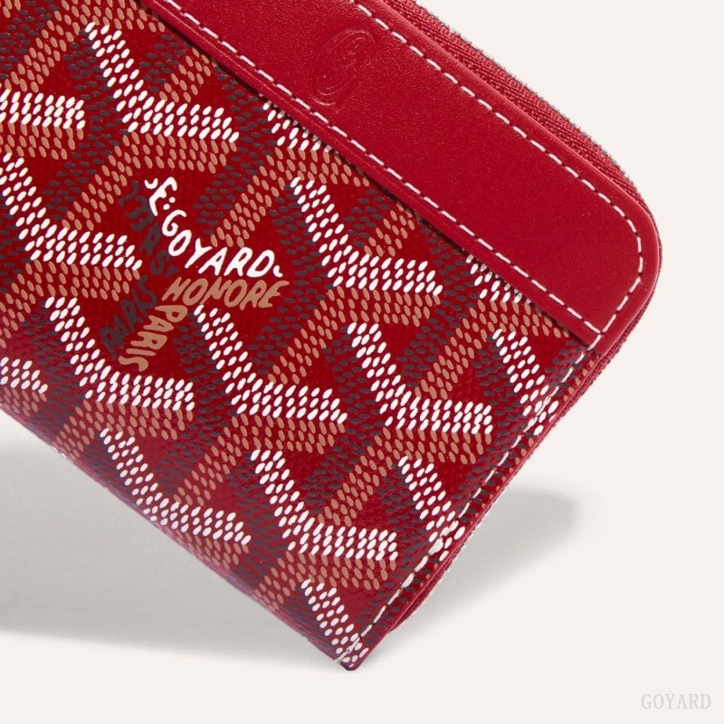 Red Goyard MATIGNON MINI WALLET | AJJM6883