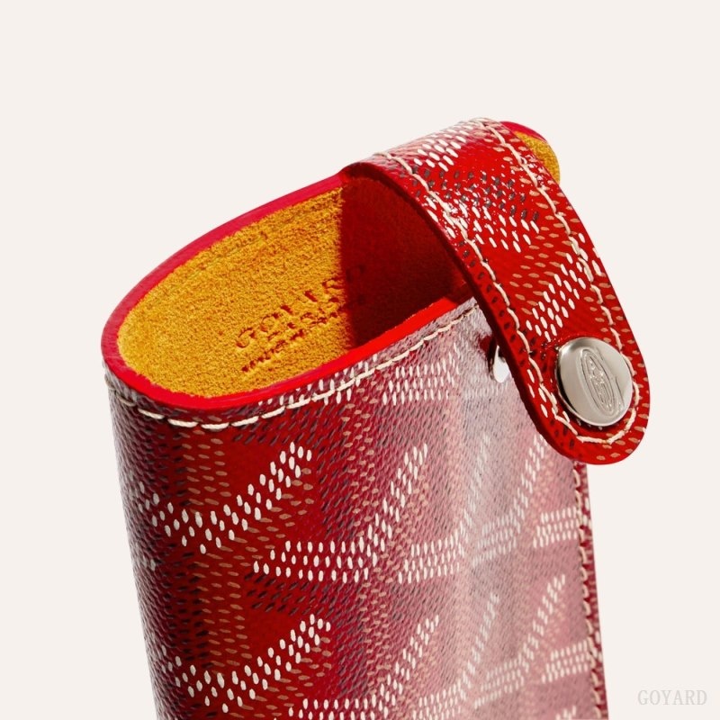 Red Goyard MONTMARTRE PM GLASSES CASE | DCIK0374