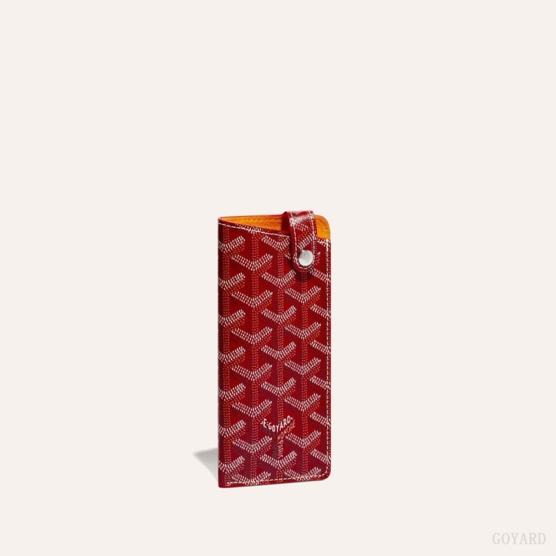 Red Goyard MONTMARTRE PM GLASSES CASE | DCIK0374