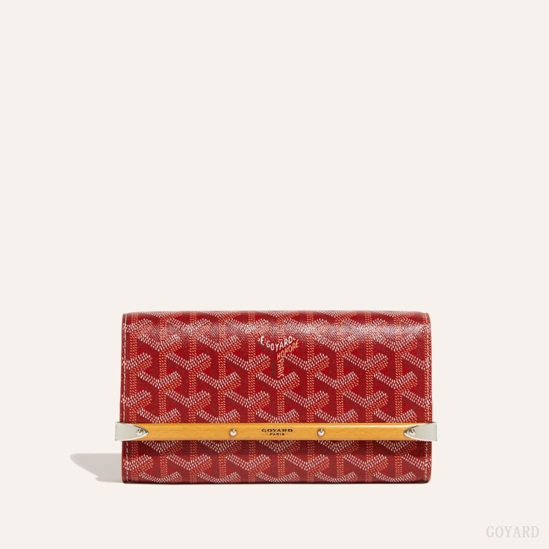 Red Goyard Monte-Carlo Mini Case | EVGB2587