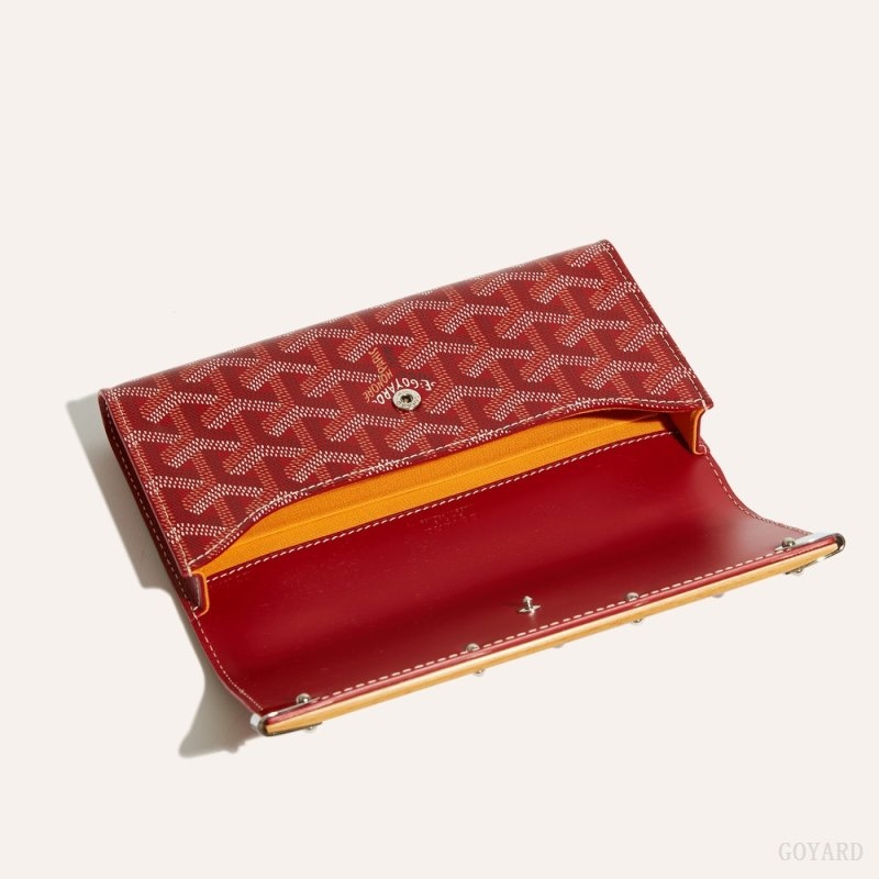 Red Goyard Monte-Carlo Mini Case | EVGB2587