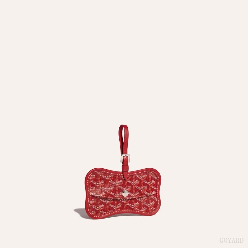 Red Goyard Os Grey Dog pocket | QOTH0461