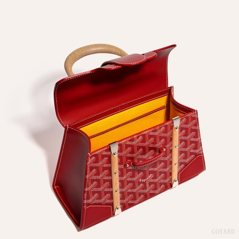 Red Goyard SAÏGON STRUCTURE MINI BAG | QCJB0136