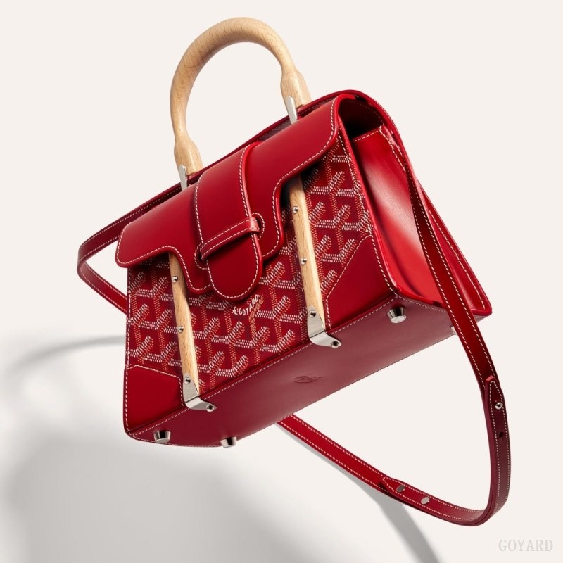 Red Goyard SAÏGON STRUCTURE MINI BAG | QCJB0136