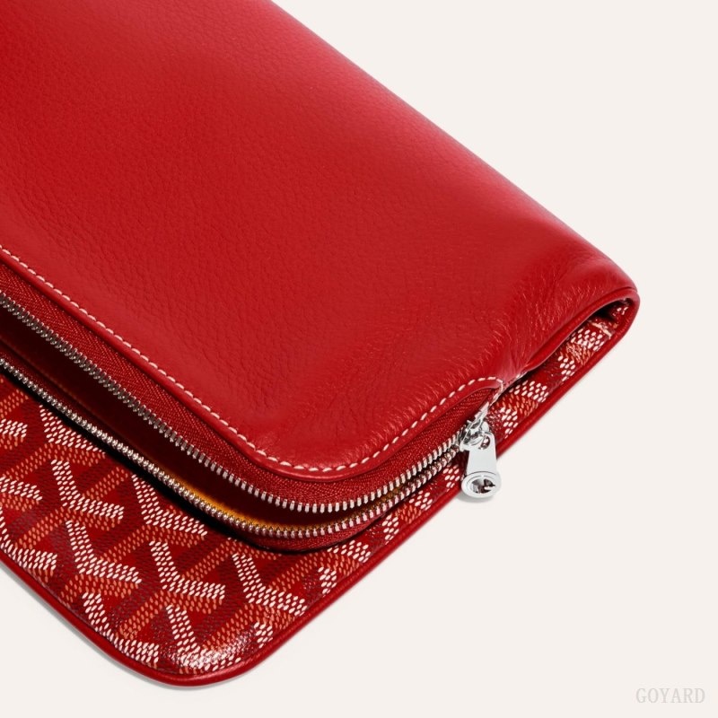 Red Goyard SAINTE-MARIE CLUTCH | WQAE7661