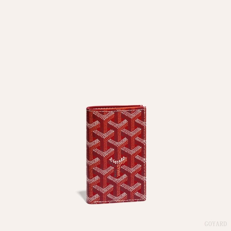 Red Goyard SAINT-PIERRE CARD WALLET | OKZY3725