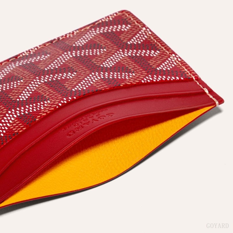 Red Goyard SAINT-SULPICE CARD WALLET | XHOY7664