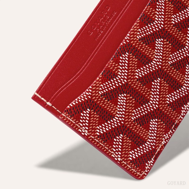 Red Goyard SAINT-SULPICE CARD WALLET | XHOY7664