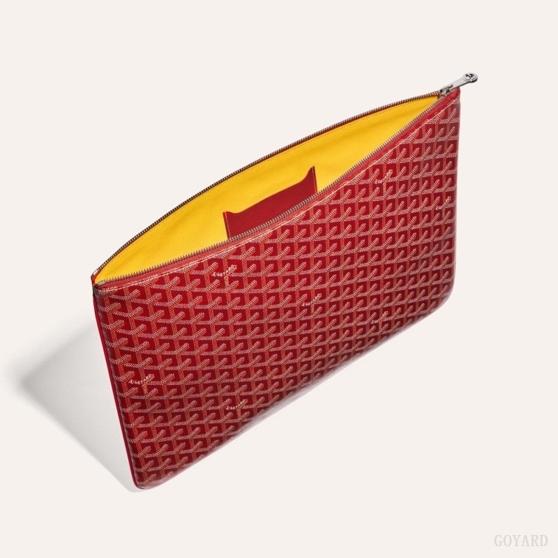 Red Goyard SENAT GM DOCUMENT CASE | NAJR2189