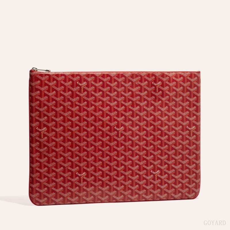 Red Goyard SENAT GM DOCUMENT CASE | NAJR2189