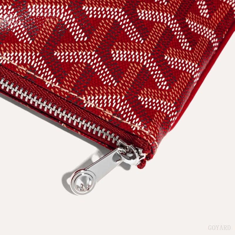 Red Goyard SÉNAT MINI WALLET | WIHS1025