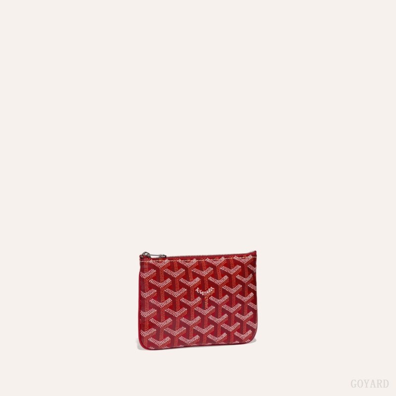 Red Goyard SÉNAT MINI WALLET | WIHS1025