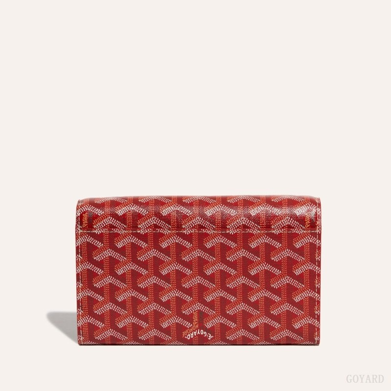 Red Goyard Varenne Continental Wallet | XTAK2635