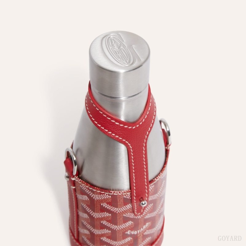 Red Goyard Yonne PM Case & Flask | FIGX2709