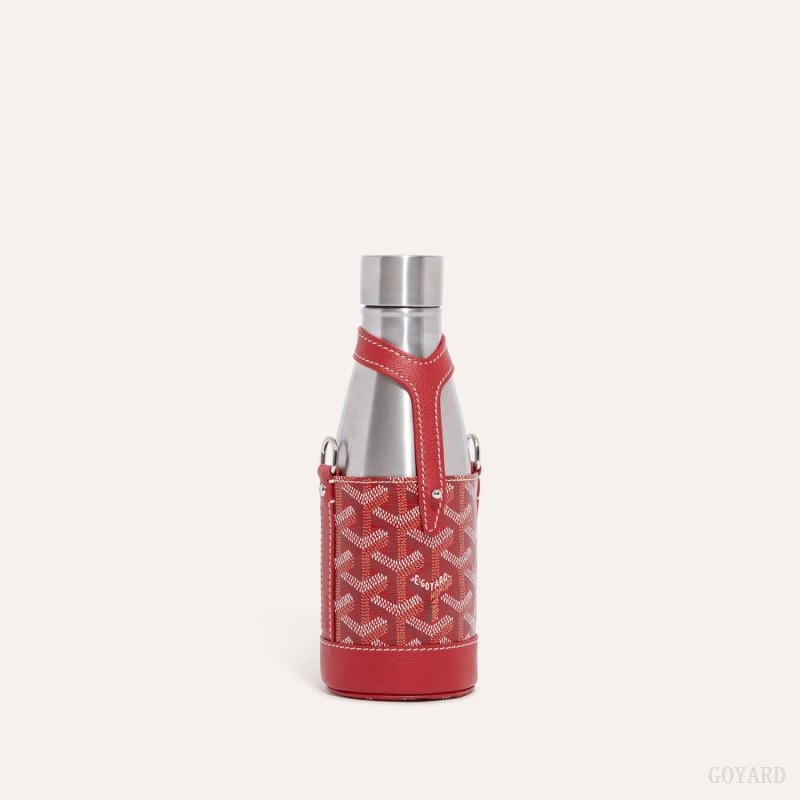 Red Goyard Yonne PM Case & Flask | FIGX2709