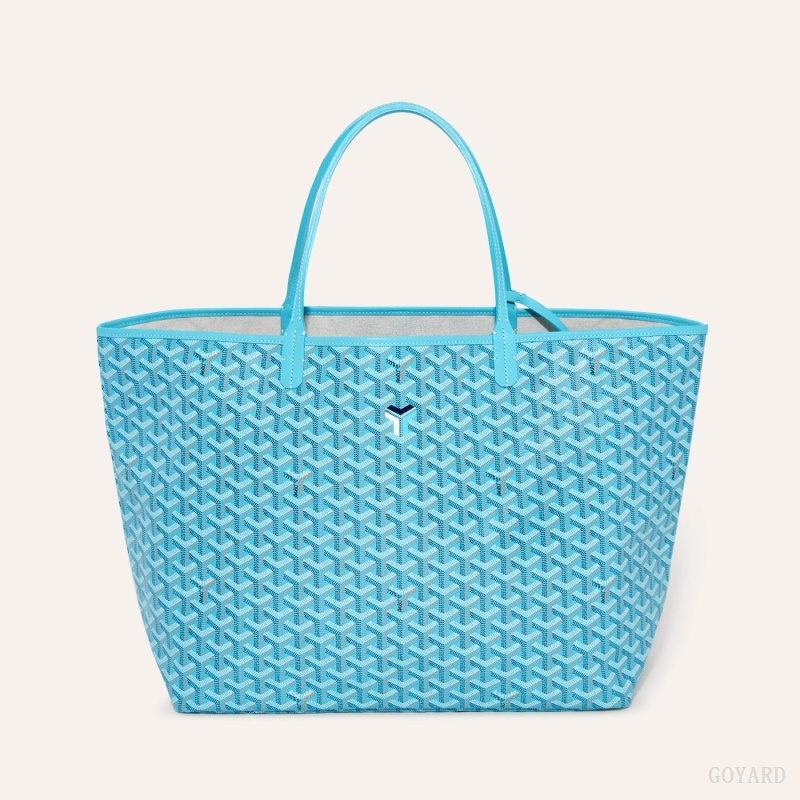 Turquoise Goyard Saint Louis GM Bag and Balise Beach Towel | BKFZ0896