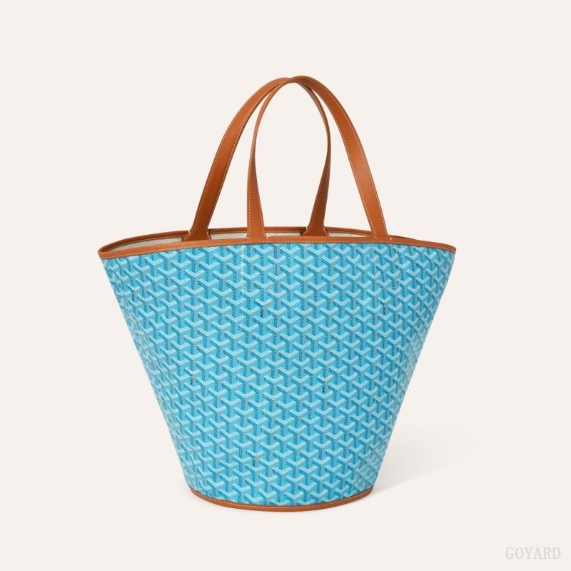 Turquoise / Brown Goyard BELHARRA BAG | KTVI4898