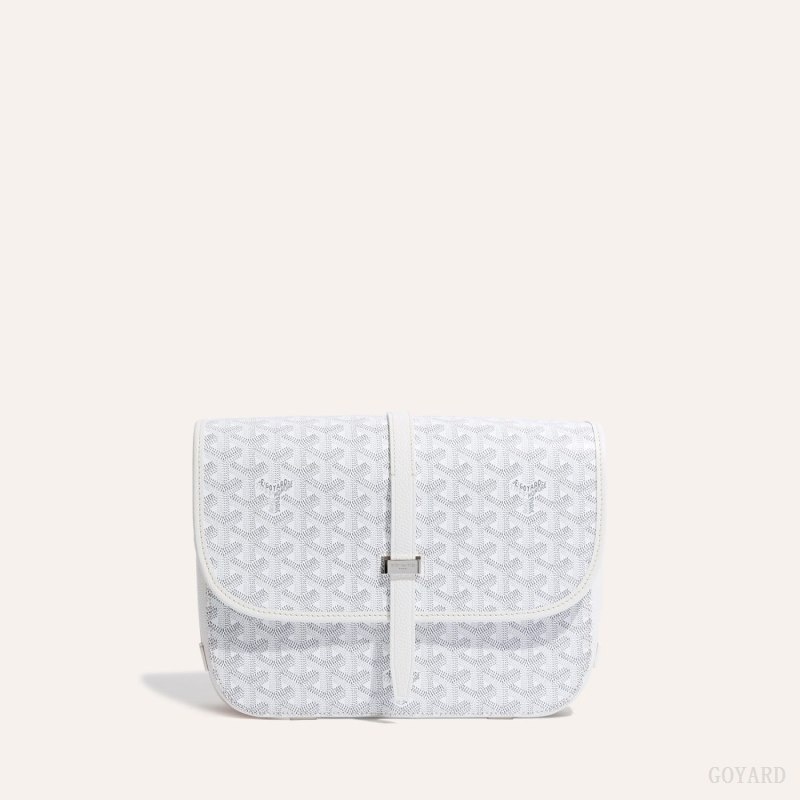 White Goyard Belvedere MM Bag | EMDA8072