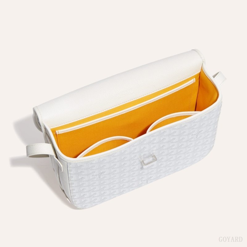 White Goyard Belvedere MM Bag | EMDA8072