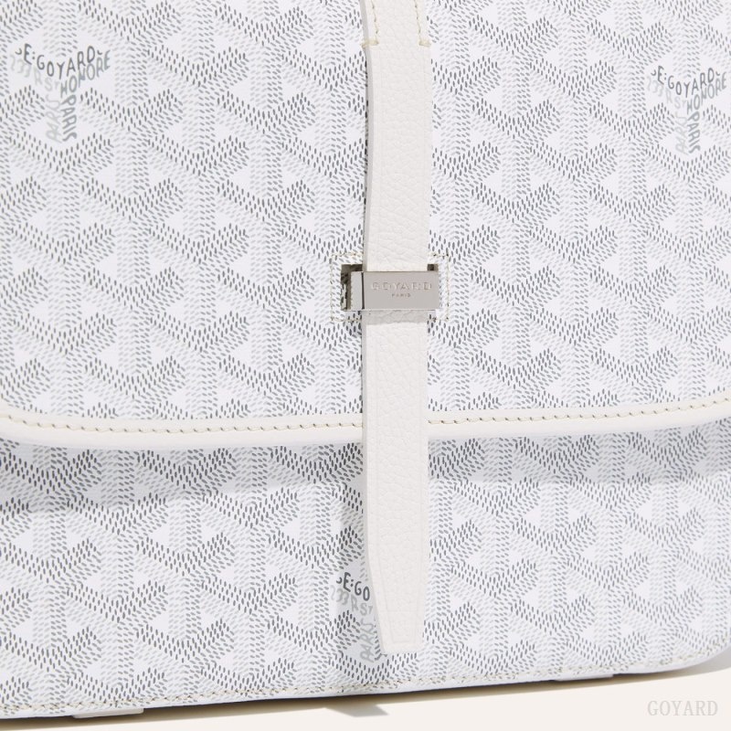 White Goyard Belvedere MM Bag | EMDA8072