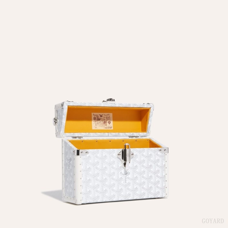 White Goyard Cassette Trunk Bag | LHCL3877