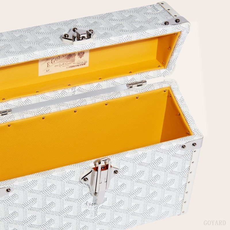 White Goyard Cassette Trunk Bag | LHCL3877