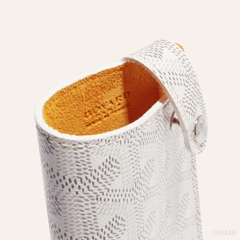 White Goyard MONTMARTRE PM GLASSES CASE | HQMO4733