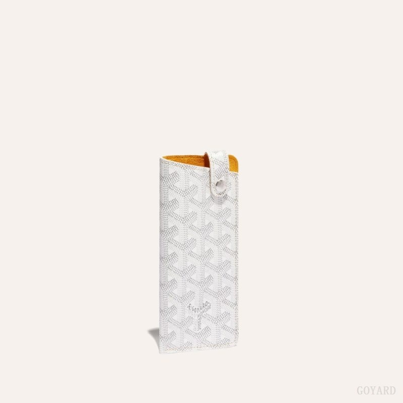 White Goyard MONTMARTRE PM GLASSES CASE | HQMO4733