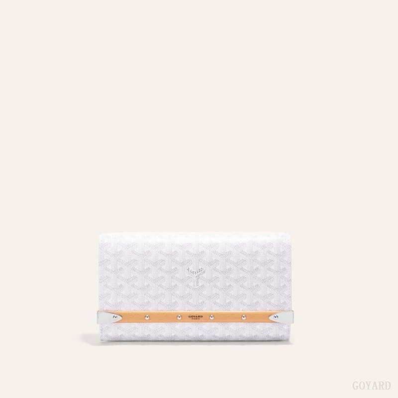 White Goyard Monte-Carlo PM Clutch | WKLZ1000