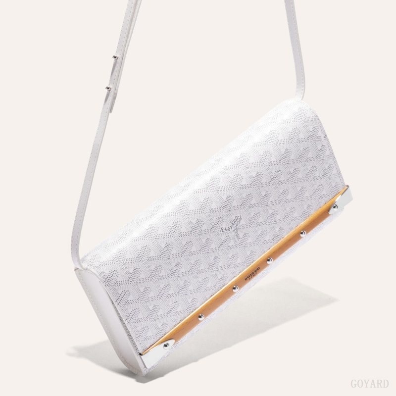 White Goyard Monte-Carlo PM Clutch | WKLZ1000