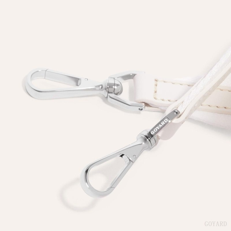 White Goyard SANGLE PM STRAP | VJQU1815